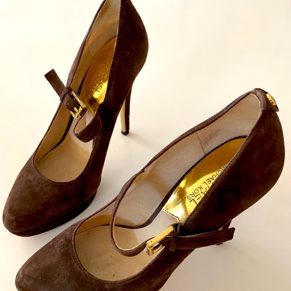 Michael Kors Brown Suede Mary Jane 8.5 pumps - Picture 7 of 7